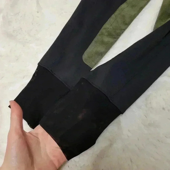 Botori Life Riding Pants Leggings Size XS Women's Black Olive Green - Picture 3 of 7